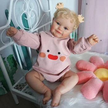 NPK 60 СМ Возрожденный Бебето на Мади Реалистични Видими Вени 3D цвета на Кожата Возрожденный Дете Кукла Подарък За Момичета